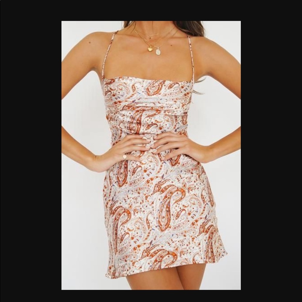 VG Stevie Nicks Tie Back Mini Dress // Paisley